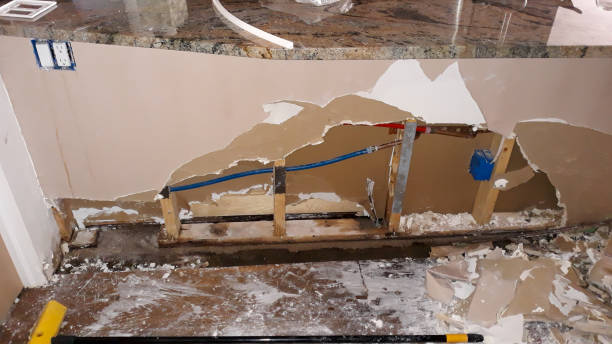 Water damage restoration process in Savoy, IL